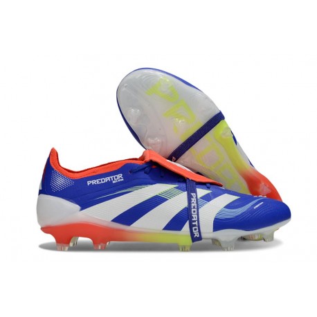 Adidas Predator 25 Elite Tongue FG Azul Blanco Rojo