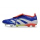 Adidas Predator 25 Elite Tongue FG Azul Blanco Rojo