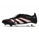 Adidas Predator 25 Elite Tongue FG Negro Blanco Rojo