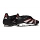 Adidas Predator 25 Elite Tongue FG Negro Blanco Rojo