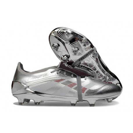 Adidas Predator Elite Foldover Tongue FG Plateado