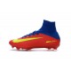 Nuevo Botas de fútbol Nike Mercurial Superfly 5 FG Azul Rojo Amarillo
