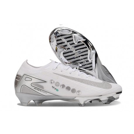 Nike Air Zoom Mercurial Vapor XVI Elite FG Blanco Plateada