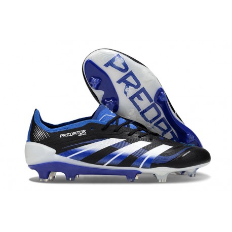Botas de Fútbol Adidas Predator Elite FG Negro Azul Lúcido Blanco
