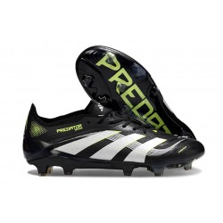 Botas de Fútbol Adidas Predator Elite FG Negro Blanco Limón Lúcido