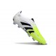 Botas de Fútbol Adidas Predator Elite FG Blanco Negro Limón Lúcido