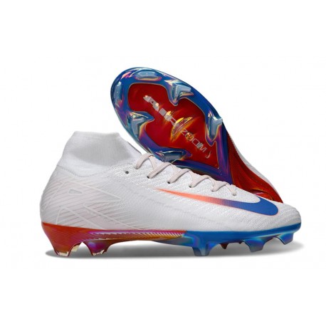 Nike Botas Mercurial Superfly 10 Elite FG Blanco Rojo Azul