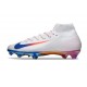 Nike Botas Mercurial Superfly 10 Elite FG Blanco Rojo Azul