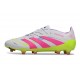 Botas de Fútbol Adidas Predator Elite FG Blanco Rosa Lúcido Limón Lúcido