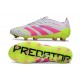 Botas de Fútbol Adidas Predator Elite FG Blanco Rosa Lúcido Limón Lúcido