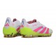 Botas de Fútbol Adidas Predator Elite FG Blanco Rosa Lúcido Limón Lúcido