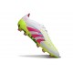 Botas de Fútbol Adidas Predator Elite FG Blanco Rosa Lúcido Limón Lúcido