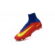 Nuevo Botas de fútbol Nike Mercurial Superfly 5 FG Azul Rojo Amarillo