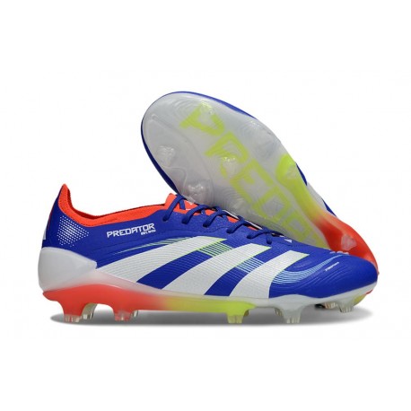 Botas de Fútbol Adidas Predator Elite FG Azul Lúcido Ftwr Blanco Rojo