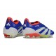 Botas de Fútbol Adidas Predator Elite FG Azul Lúcido Ftwr Blanco Rojo