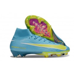 Nike Botas Mercurial Superfly 10 Elite FG Azul Amarillo