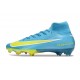 Nike Botas Mercurial Superfly 10 Elite FG Azul Amarillo