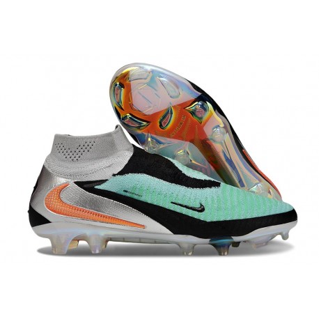 Bota de Futbol Nike Phantom 6 DF Elite FG Turquesa Cromo Negro