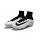 Nuevo Botas de fútbol Nike Mercurial Superfly 5 FG Blanco Oro Negro