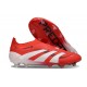 adidas Predator Elite Laceless FG Rojo Lúcido Blanco Negro