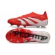 adidas Predator Elite Laceless FG Rojo Lúcido Blanco Negro