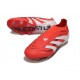 adidas Predator Elite Laceless FG Rojo Lúcido Blanco Negro