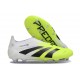 adidas Predator Elite Laceless FG Blanco Negro Limón Lúcido