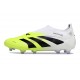 adidas Predator Elite Laceless FG Blanco Negro Limón Lúcido