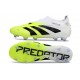 adidas Predator Elite Laceless FG Blanco Negro Limón Lúcido