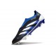 adidas Predator Elite Laceless FG Negro Azul Lúcido Blanco