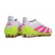 adidas Predator Elite Laceless FG Blanco Rosa Lúcido Limón Lúcido
