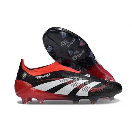 adidas Predator Elite Laceless FG X MOMENTS Negro Blanco Rojo