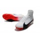 Baratas Botas de fútbol Nike Mercurial Superfly V FG Blanco Rojo Negro