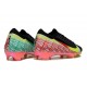 Nike Air Zoom Mercurial Vapor XVI Elite FG X VINI JR Negro Dynamic Amarillo Verde Spark Brt Carmesí