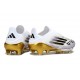 Botas de Futbol adidas F50 + LL FG Blanco Negro Met Dorado