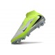 Bota de Futbol Nike Phantom 6 DF Elite FG Gris Verde Negro