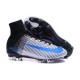 Zapatillas de fútbol Nike Mercurial Superfly 5 FG Blanco Azul Negro