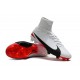 Baratas Botas de fútbol Nike Mercurial Superfly V FG Blanco Rojo Negro