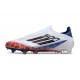 Zapatos de Fútbol adidas F50 Elite LL FG Son Blanco Negro Rojo Vivo