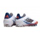 Zapatos de Fútbol adidas F50 Elite LL FG Son Blanco Negro Rojo Vivo