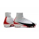Baratas Botas de fútbol Nike Mercurial Superfly V FG Blanco Rojo Negro