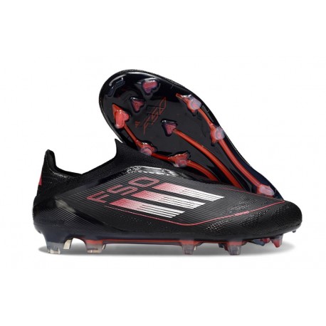 Zapatos de Fútbol adidas F50 Elite LL FG Negro Rojo Blanco