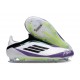 Zapatos de Fútbol adidas F50 Elite LL FG X Messi Ftwr Blanco Negro Morado Unity