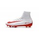 Zapatillas de fútbol Nike Mercurial Superfly 5 FG Blanco Rojo