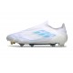 Zapatos de Fútbol adidas F50 Elite LL FG Blanco Perla Met Azul