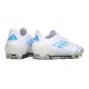 Zapatos de Fútbol adidas F50 Elite LL FG Blanco Perla Met Azul