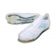 Zapatos de Fútbol adidas F50 Elite LL FG Blanco Perla Met Azul