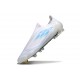 Zapatos de Fútbol adidas F50 Elite LL FG Blanco Perla Met Azul