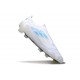 Zapatos de Fútbol adidas F50 Elite LL FG Blanco Perla Met Azul