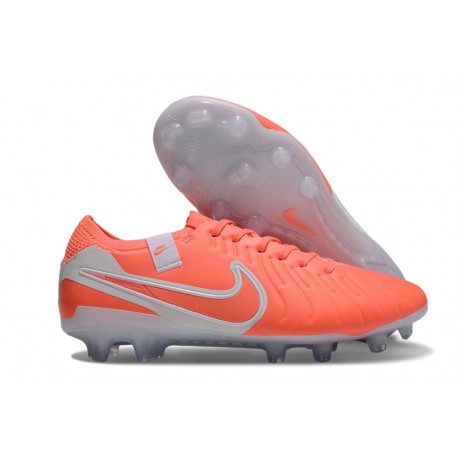Bota de Futbol Nike Tiempo Legend 10 Elite FG Lava Caliente Blanco